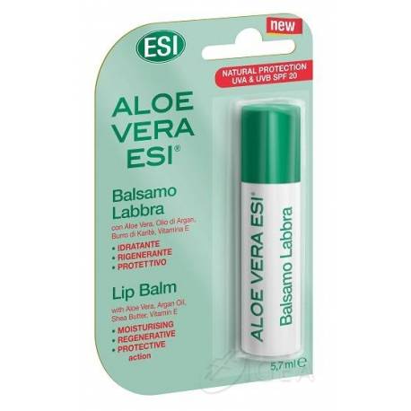ESI Aloe Vera Balsamo Labbra Idratante Protettivo SPF20 5,7 ml