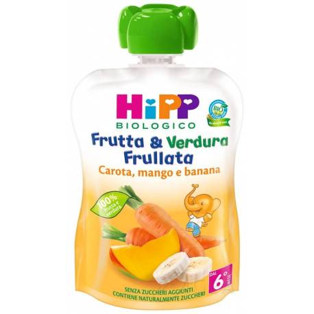 Hipp Bio Frutta&Verdura Frullata Carota Mango e Banana 90 g