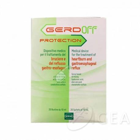 Gerdoff Protection Trattamento per il Reflusso Gastroesofageo 20 bustine