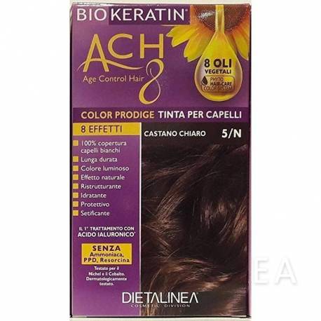 Biokeratin ACH8 Tinta Vegetale per Capelli Colore 1/N Nero