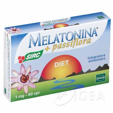 Sofar Melatonina Diet + Passiflora Integratore per il Sonno 30 compresse