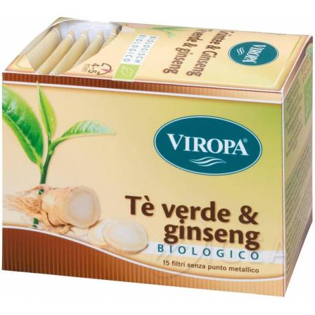 Viropa tè verde e Ginseng Bio 15 filtri