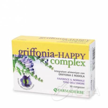 Griffonia Happy Complex Integratore Favorisce Tono dell'Umore 30 compresse
