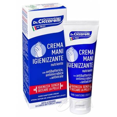 Dr Ciccarelli Crema Mani Igienizzante con Antibatterico Antivirale 75 ml
