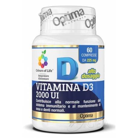 Colours of Life Vitamina D3 2000 UI 60 Compresse