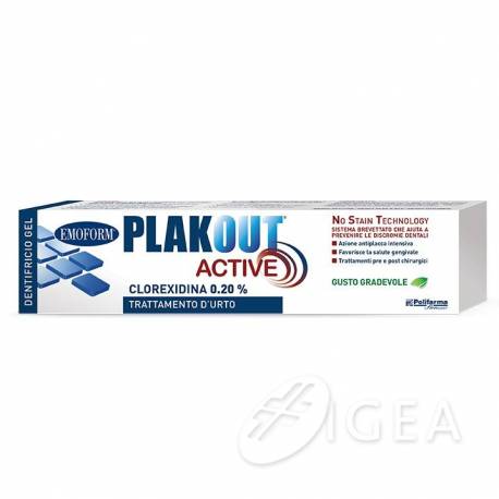 Polifarma Plakout Active Dentifricio 0,20% 75 ml