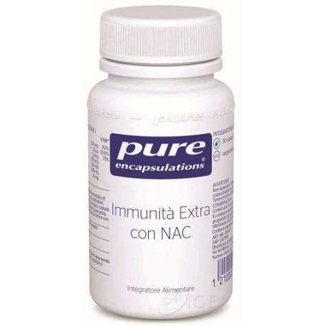 Pure Encapsulations Immunità Extra con NAC Integratore Alimentare 30 Capsule