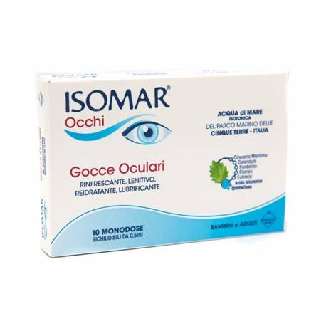 Isomar Occhi Gocce Oculari All'Acido Ialuronico 0,20% 10 Flaconcini