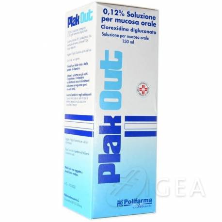 Polifarma Benessere Plak Out 0,12% Soluzione per Mucosa Orale 150 ml