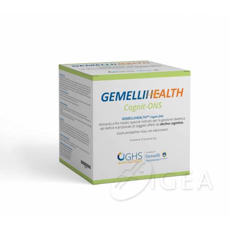 GemelliHealth Cognit-Ons Alimento ai Fini Medici Speciali Gusto Pompelmo Rosa 20 bustine