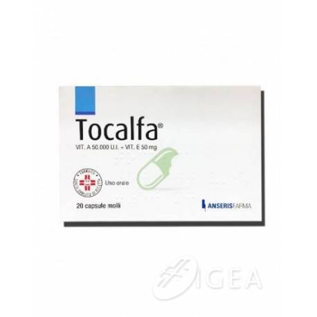 Anseris Farma Tocalfa 50.000 UI+ 50 mg 20 capsule molli
