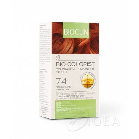 Bioclin Bio Colorist Kit Trattamento Colorante 7.4 Biondo Rame