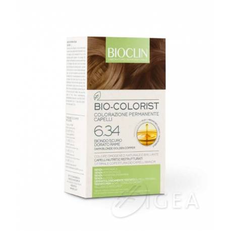 Bioclin Bio Colorist Kit Trattamento Colorante 6,34 Biondo Scuro Dorato Rame
