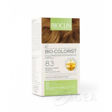 Bioclin Bio Colorist Kit Trattamento Colorante 8.3 Biondo Chiaro Dorato