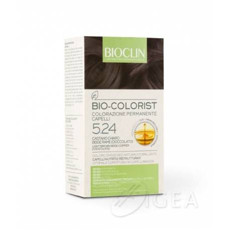 Bioclin Bio Colorist Kit Trattamento Colorante 5.24 Castano Chiaro Beige Rame Cioccolato