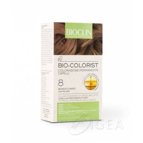 Bioclin Bio Colorist Kit Trattamento Colorante 8 Biondo Chiaro