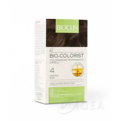 Bioclin Bio Colorist Kit Trattamento Colorante 4 Castano