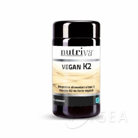 Nutriva Vegan K2 Integratore di Vitamina K2 30 compresse