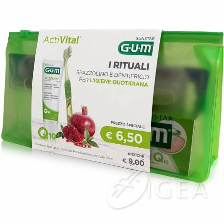 Gum I Rituali Activital Dentifricio + Spazzolino Igiene Quotidiana