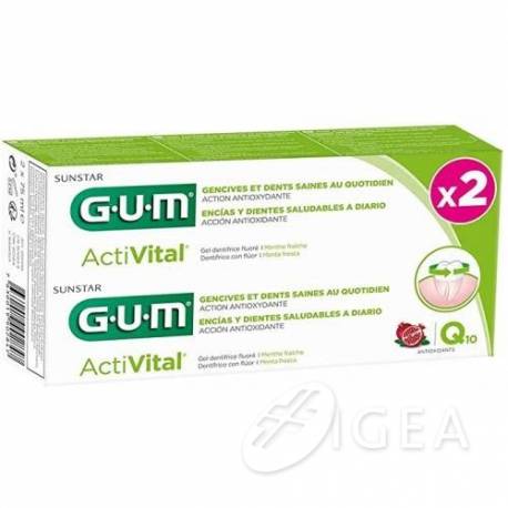 Sunstar Gum Activital Dentifricio 75 ml + 75 ml