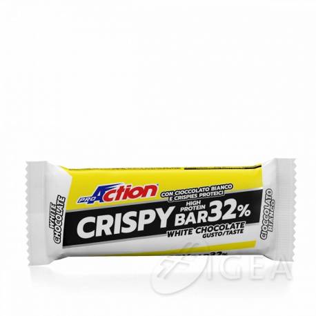 ProAction Crispy Bar White Chocolate Barretta Proteica 50 g