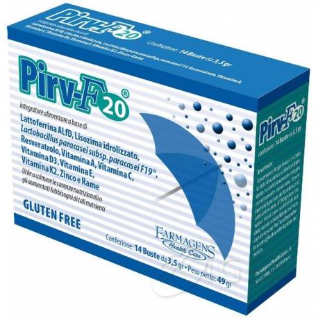 Farmagens Pirv-F 20 Integratore di Lattoferrina 14 Bustine