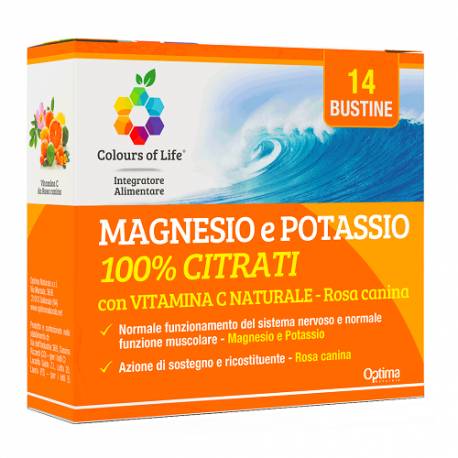 Magnesio e Potassio con Vitamina C e Rosa Canina 14 Bustine