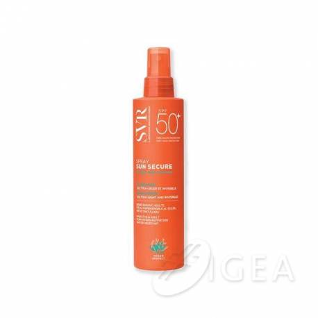 SVR Sun Secure Spray SPF50+ Protezione Solare Viso e Corpo 200 ml