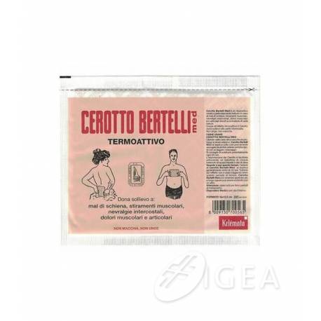 Bertelli Cerotto Med Termoattivo Medio 16 x 12,5cm 1 pezzo