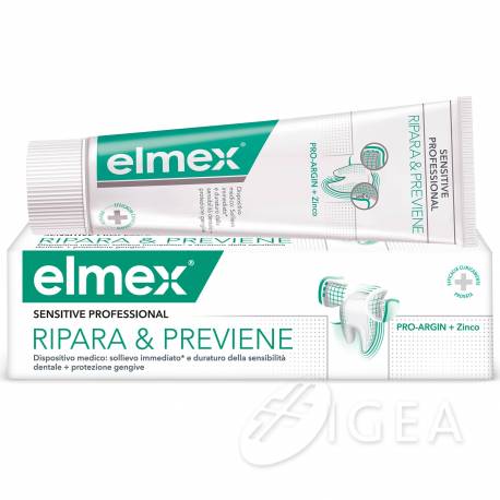 Elmex Sensitive Professional Ripara & Previene Dentifricio Denti Sensibili