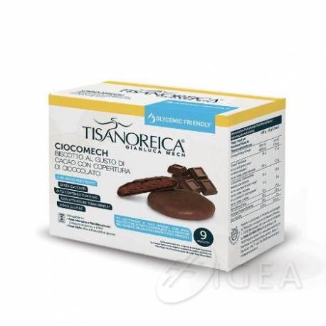 Tisanoreica Ciocomech Cacao Glycemic Friendly 9 Biscotti da 13 g