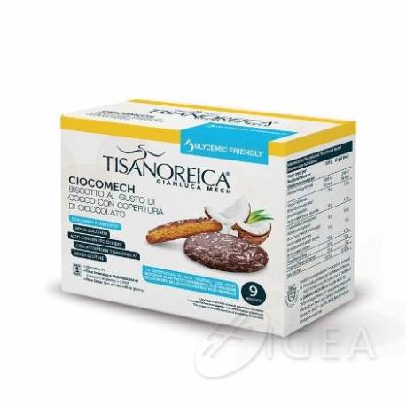 Tisanoreica Ciocomech Cocco Glycemic Friendly 9 Biscotti da 13 g