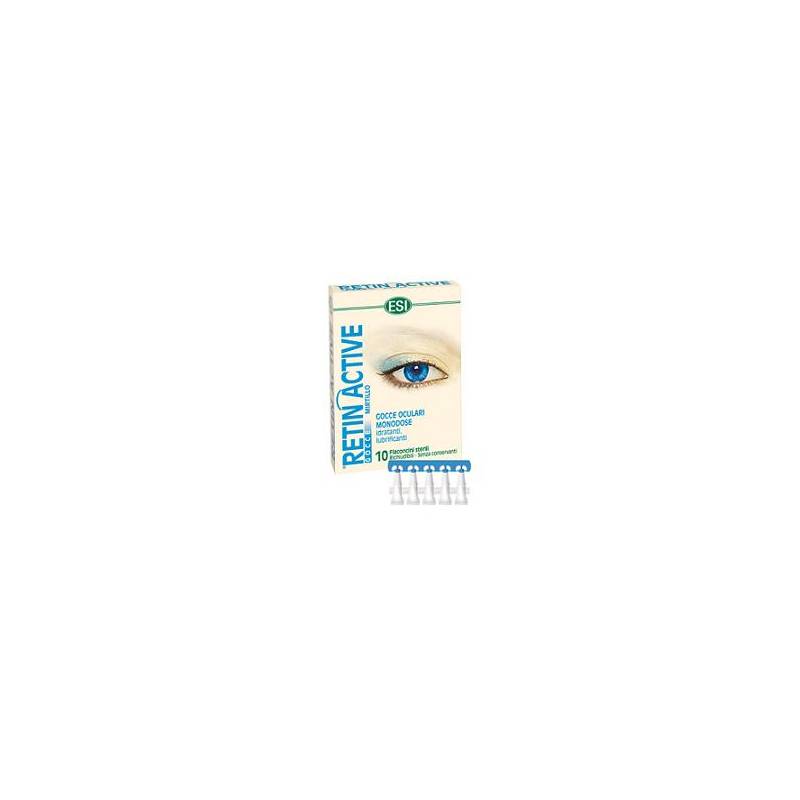 Esi Retin Active Mirtillo Gocce Oculari 10 Flaconcini Monodose da 0,5 ml