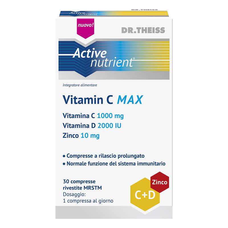 Dr Theiss Active Nutrient Vitamin C MAX 30 compresse