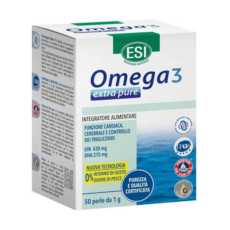 Esi Omega3 Extra Pure Integratore di Omega3 50 perle