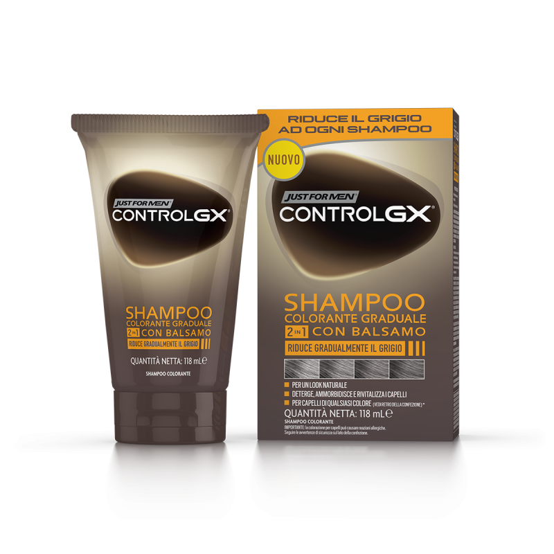 Just For Men Control Gx Shampoo Colorante Graduale 2 In 1 con Balsamo 150 ml