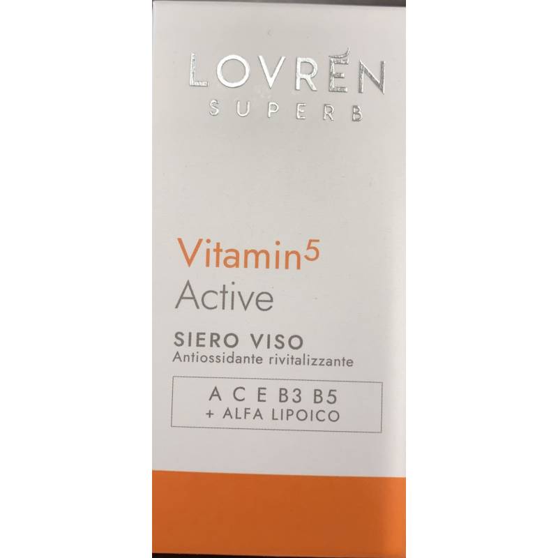 Lovren Superb Vitamin 5 Active Siero Viso Antiossidante Rivitalizzante 30 ml
