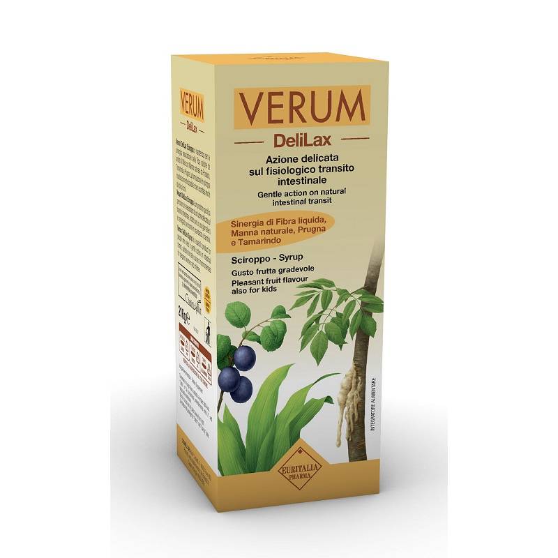 Planta Medica Verum Delilax Sciroppo per il Transito Intestinale 216 g