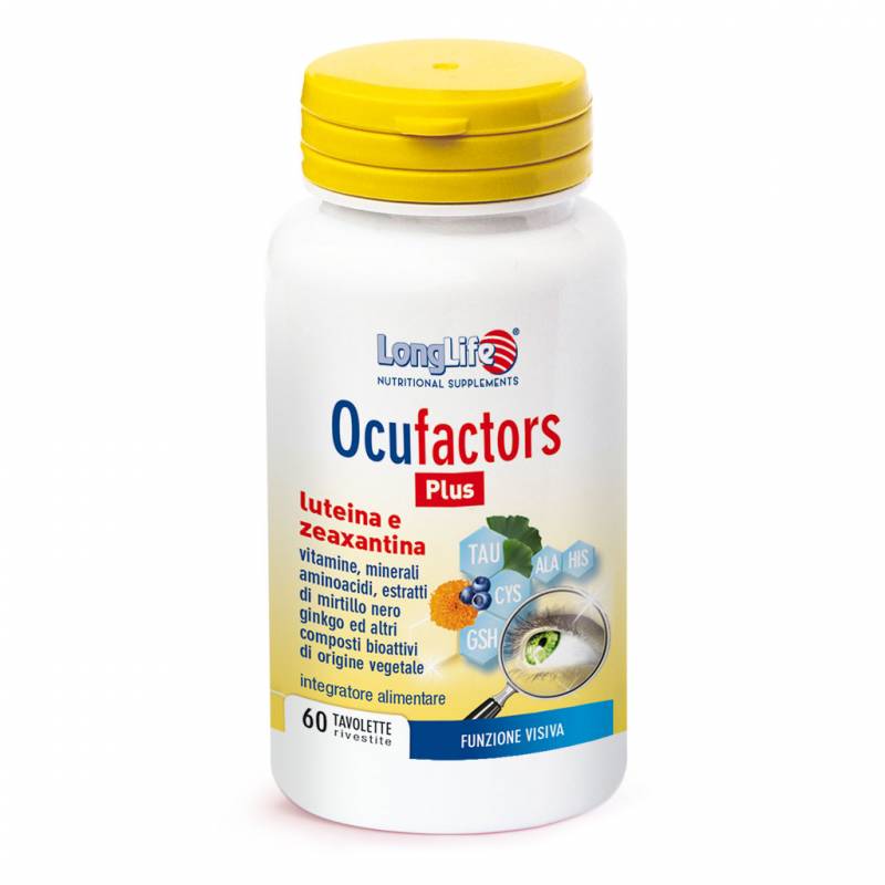 Longlife Ocufactors Plus Integratore Funzionalità Visiva 60 Tavolette