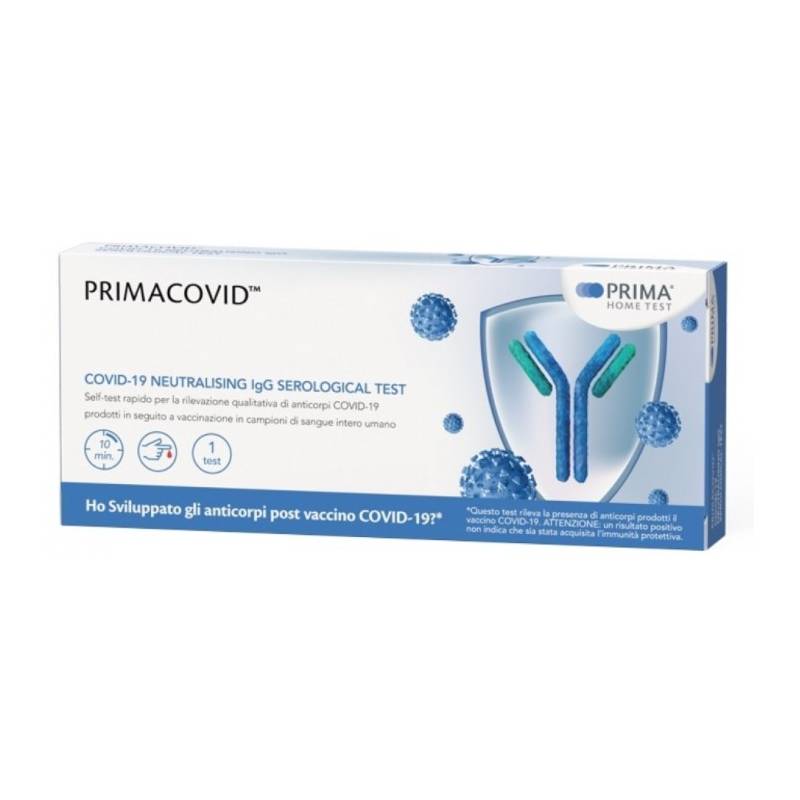 Prima Home Test Primacovid Covid-19 Neutralising IgG Test Sierologico
