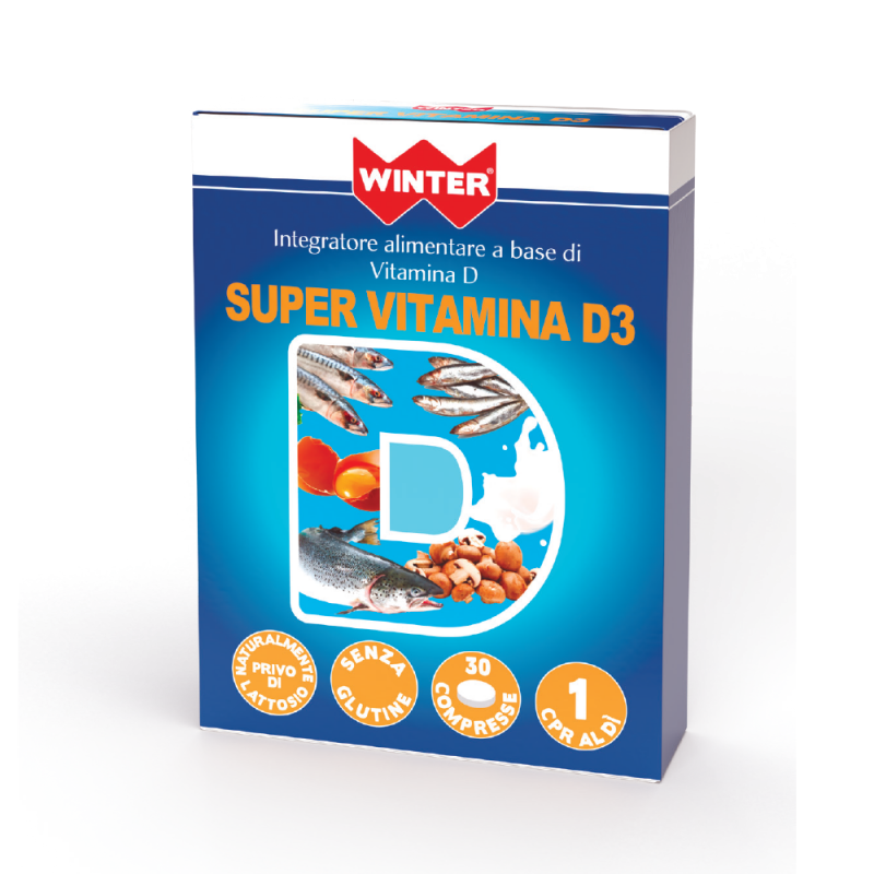 Winter Super Vitamina D3 Integratore Ossa 30 Compresse