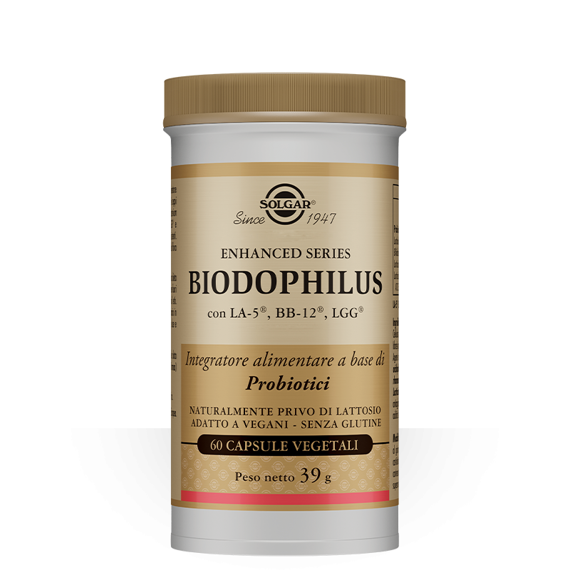 Solgar Biodophilus Integratore per Flora Intestinale 60 Capsule