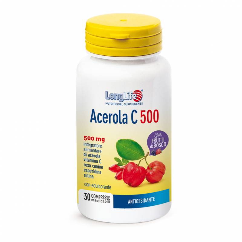 Longlife Acerola C500 Frutti Di Bosco 30 Compresse