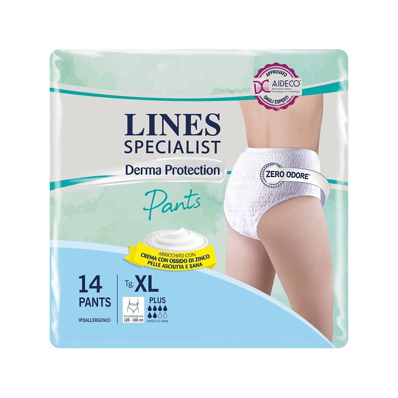Lines Specialist Derma Plus Pants XL Pannoloni 14 pezzi