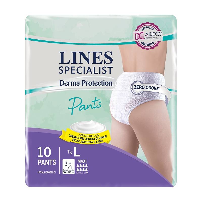 Lines Specialist Derma Pants Maxi L Pannoloni 10 pezzi
