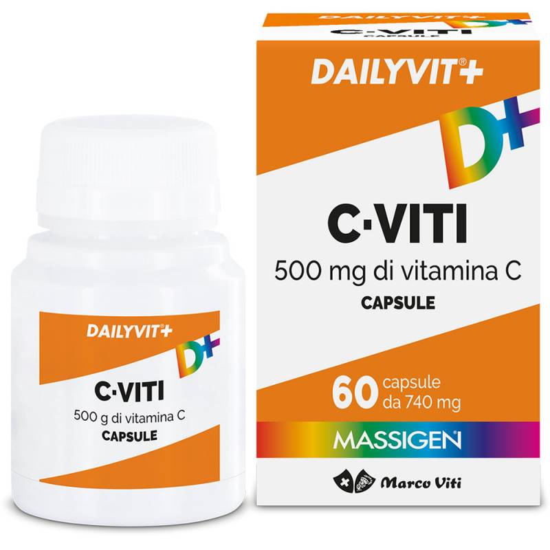 Massigen Dailyvit+ C Viti 500 Mg Integratore Vitamina C 60 Cps