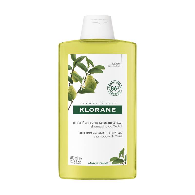 Klorane Shampoo alla Polpa di Cedro Leggero Capelli da Normali a Grassi 400 ml