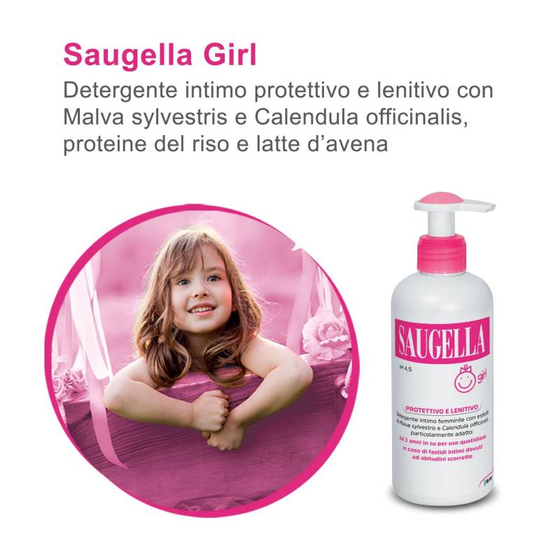 Saugella Girl Detergente Intimo PH Neutro 200 ml