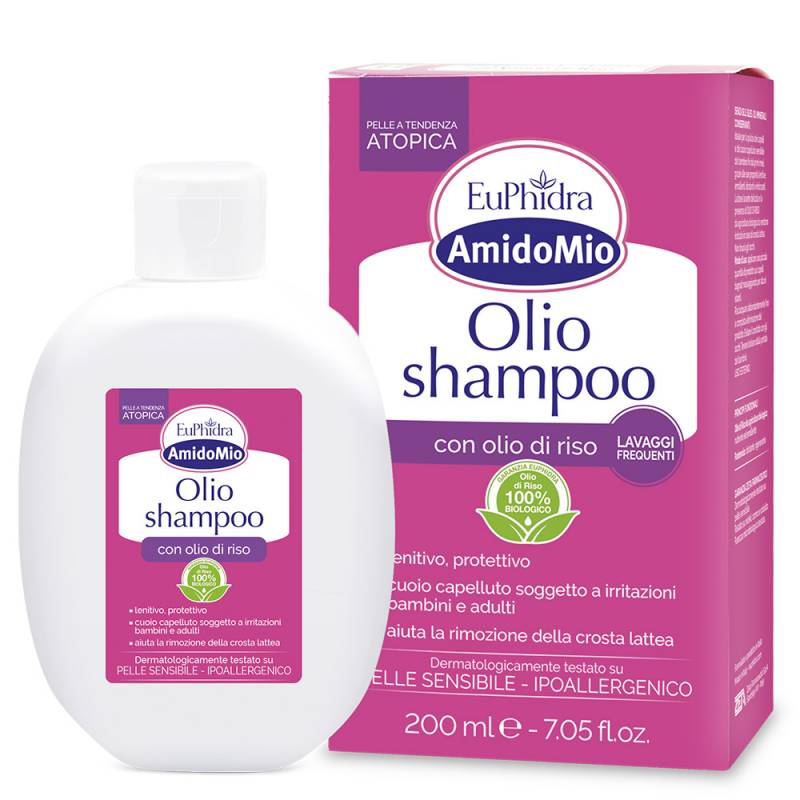 Euphidra Amidomio Olio Shampoo per Pelle Sensibile 200 ml
