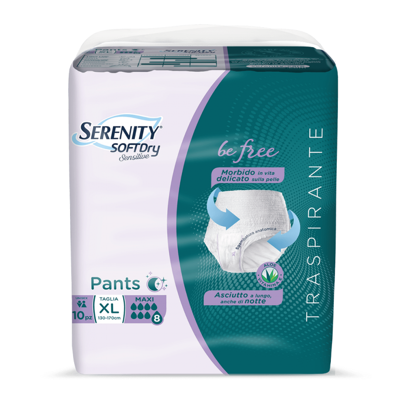 Serenity SoftDry Sensitive Pants Maxi Taglia XL 10 Pezzi